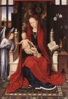 Memling, Hans - Virgin Enthroned with Child and Angel